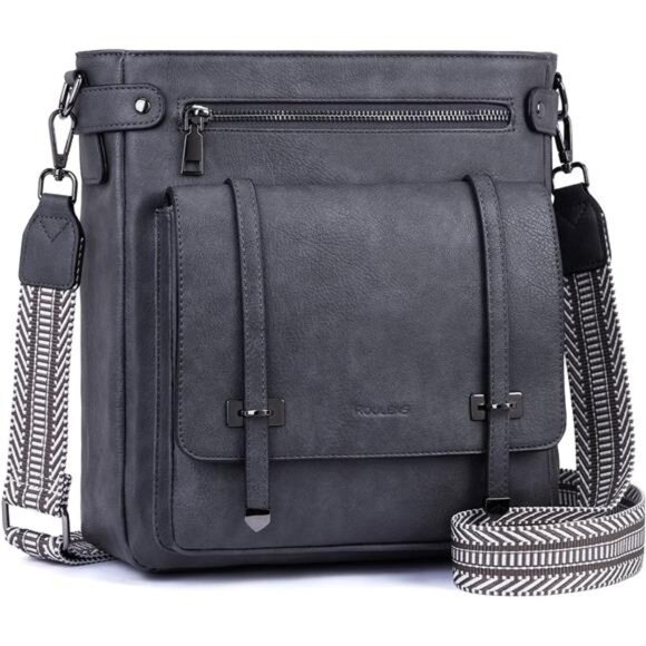 Crossbody Bags Multi Pocket Adjustable Strap, Navy Blue - Picture 1 of 6